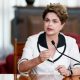 Dilma Rousseff em discurso.