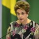 Dilma Rousseff prestando depoimento.